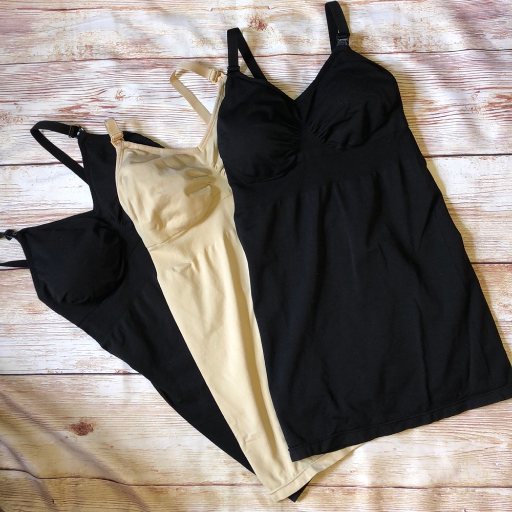 3PCS Women's Nursing Cami Breastfeeding Tank Tops